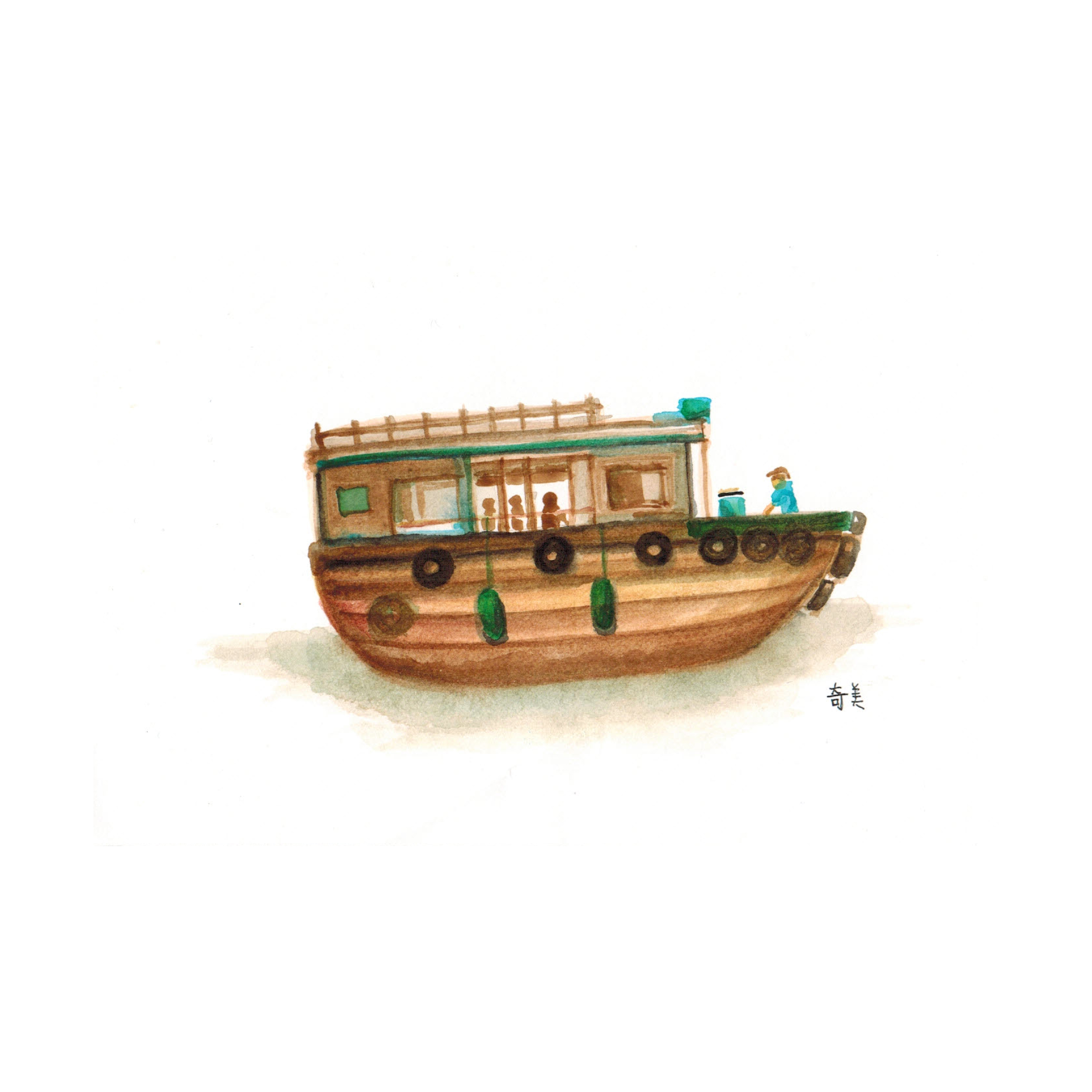 香港西貢小漁船